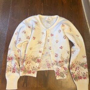 Express Tricot vintage 90s y2k Women's Cardigan cottagecore coquette wool/Angora